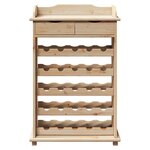 vidaXL Étagère à vin Marron 90 x 60 x 30 cm Bois de pin massif