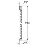Tiger Flexible de douche Fluxhose 200 cm Chrome