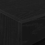 Cabinet de chevet vidaXL avec lumières LED Chêne noir 50x40x45 cm