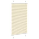 vidaXL Store plissé crème 80x100 cm largeur du tissu 79 4 cm polyester