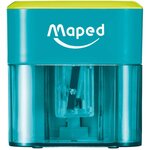 Taille-Crayon électrique à piles 1 trou Diamètre Standard 6 à 8 mm Turquoise MAPED
