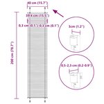 vidaXL Store plissé blanc 40x200 cm largeur du tissu 39 4 cm polyester