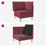 vidaXL Sofa avec rangement Tissu