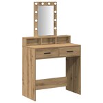 vidaXL Table de Toilette Marron 79 x 41 x 140 cm Bois d'ingénierie
