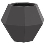 vidaXL Jardinière Noir 50 x 50 x 40 cm Acier