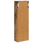 vidaXL Armoire murale de salle de bain Chêne Fumé 20 x 10 x 60 5 cm