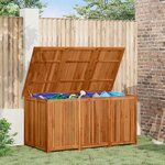 vidaXL Boîte de rangement de jardin 150x80x75 cm bois massif d'acacia