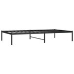 vidaXL Cadre de lit métal sans matelas noir 100x190 cm