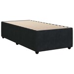vidaXL Sommier à lattes de lit avec matelas Noir 100x200 cm Velours