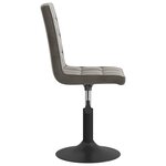 vidaXL Chaises pivotantes à manger lot de 2 gris foncé velours