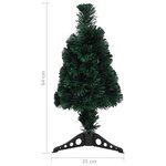 vidaXL Arbre de Noël artificiel mince et support et LED 64 cm fibre optique