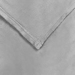 vidaXL Jeté Gris 130 x 150 cm Toison