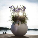 LECHUZA Jardinière PURO Color 50 ALL-IN-ONE diamètre 50 cm blanc