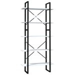 vidaXL Bibliothèque à 5 niveaux Blanc 80x30x175 cm Bois d'ingénierie