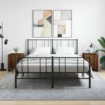 vidaXL Tables de chevet 2Pièces chêne marron 40x40x50cm bois d'ingénierie