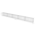 vidaXL Mur à gabion avec couvercles Acier galvanisé 600 x 30 x 50 cm
