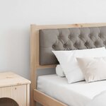 vidaXL Tête de lit Autre Marron et taupe 160 cm Bois massif en pin