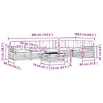 vidaXL Ensemble de canapés d'extérieur 7 pc Blanc et Beige