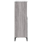 vidaXL Buffet haut Sonoma gris 60x36x110 cm Bois d'ingénierie