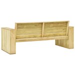 vidaXL Salon de jardin 4 Pièces Bois de pin imprégné