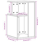vidaXL Table d'appoint sonoma gris 35x35x60 cm bois d'ingénierie