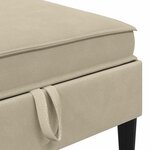 vidaXL Ensemble de meubles pour le salon 5 Pièces Sable Tissu