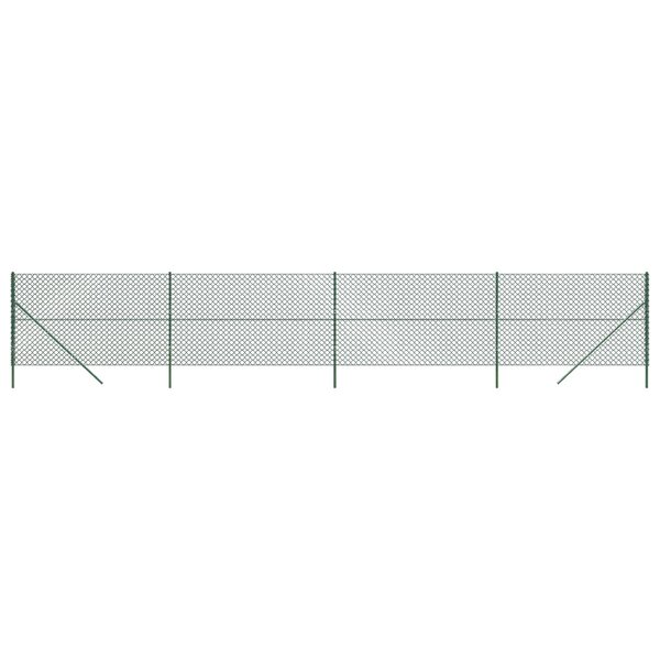 vidaXL Clôture en mailles de chaîne vert 2x10 m