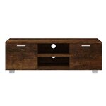 vidaXL Meuble TV Chêne fumé 120x40 5x35 cm Bois d'ingénierie