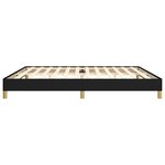vidaXL Cadre de lit sans matelas noir 200x200 cm tissu