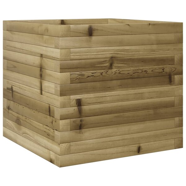 vidaXL Jardinière 50x50x45 5 cm bois de pin imprégné