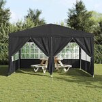 vidaXL Tente de fête Anthracite  Blanc 400 x 400 x 266 cm