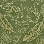 vidaXL Coussin de canapé d'extérieur Polyester Modèle feuille