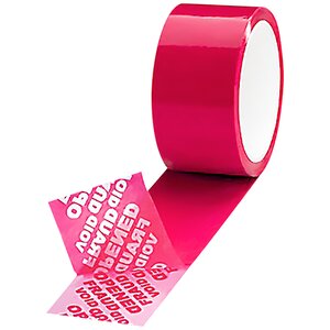 Ruban adhésif de sécurité rouge avec message "Ouvert" – 6 rouleaux – Bulteau Systems