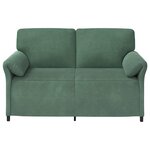 vidaXL Sofa 2 places Vert Mer 158 x 83 x 95 cm Velours