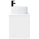 vidaXL Meuble de lavabo mural Blanc 49 x 44 5 x 66 cm