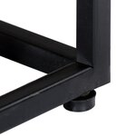 vidaXL Table de chevet 40 x 30 x 50 cm Bois de récupération et acier