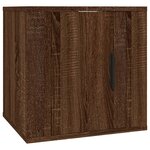 vidaXL Meubles TV muraux 2 Pièces Chêne marron 40x34 5x40 cm