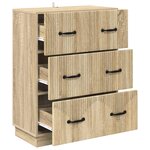 vidaXL Armoire à tiroirs Chêne Sonoma 66 x 34 5 x 87 cm