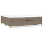 vidaXL Cadre de lit taupe 200x200 cm tissu