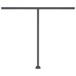 vidaXL Auvent automatique avec capteur de vent et LED 300x250 cm Crème