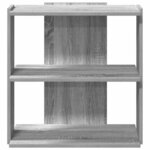 vidaXL Bibliothèque 3 niveaux sonoma gris 60x30x60cm bois d'ingénierie