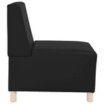 vidaXL Unité de Sofa Modulaire Sans Accoudoirs 3 Pièces Noir