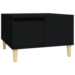 vidaXL Table basse noir 55x55x36 5 cm bois d'ingénierie