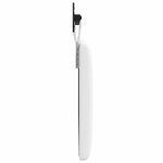 vidaXL Tête de lit suspendue Blanc Tissu