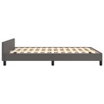 vidaXL Cadre de lit sans matelas gris 140x190 cm similicuir