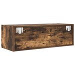 vidaXL Meubles TV 2 Pièces chêne fumé 80x31x25 5 cm bois d'ingénierie