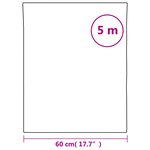 vidaXL Film pour fenêtre dépoli gris 60x500 cm PVC
