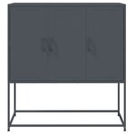 vidaXL Buffet haut anthracite 100 5x39x107 cm acier