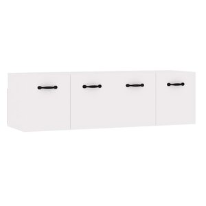 vidaXL Armoires murales 2 Pièces Blanc brillant 80x36 5x35 cm
