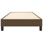 vidaXL Cadre de lit sans matelas marron foncé 90x190 cm tissu